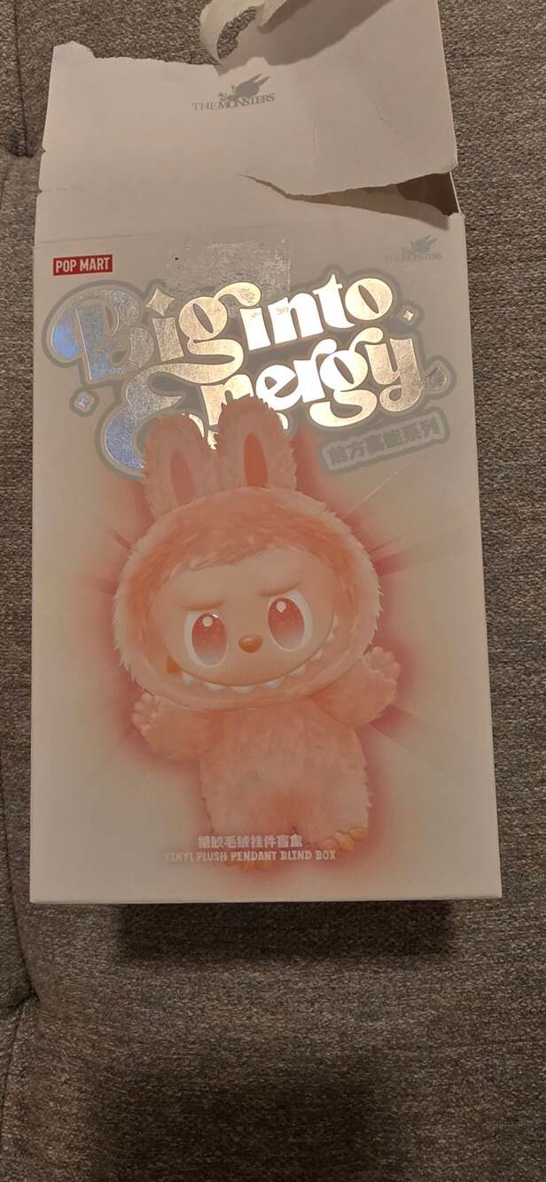 Hope Labubu Pop Mart The Monsters Big Into Energy Open box Sealed